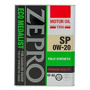 Моторное масло Zepro Eco Medalist SP 0W20 синтетическое 4 л